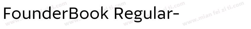 FounderBook Regular字体转换